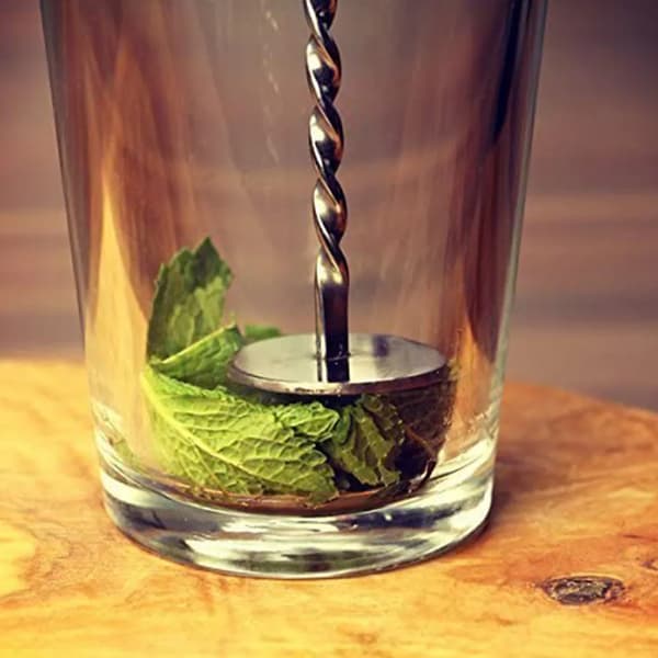 Rustfrit stål barske 26,5 cm spiral cocktailblandingsske 1 stk