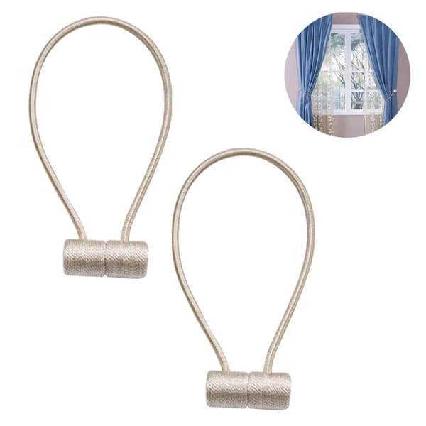 Magneettiset verhonpidikkeet 2 kpl polyesteriä 40 cm pallo 3 cm verhonpidikkeet
