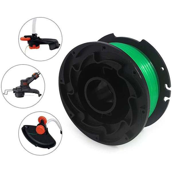 Black and Decker SF-080 Trimmer Line Spool 6 stk AFS Auto Feed AFS-system bruker sentrifugal Fungerer som originale spoler Kompatibel med de fleste BLA
