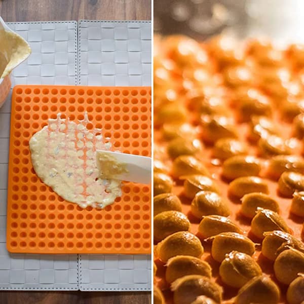 Silikone bageplade hævet 2 cm dobbeltsidet form til ovnfritter hundegodbidder chokolade