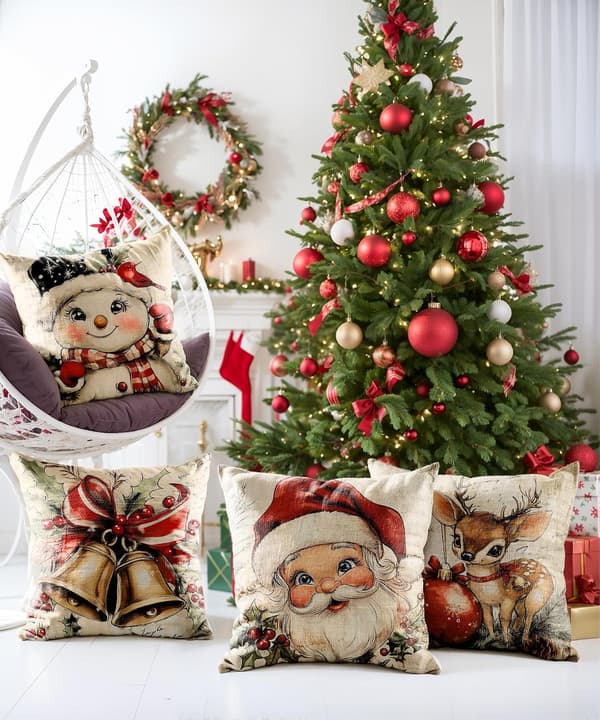 Julkuddfodral för soffa vardagsrum utomhusinredning Christmas Pillow Covers