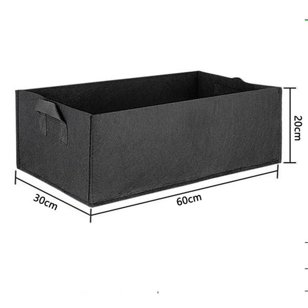 Växtodlingspåse Svart Stor 60x30x20cm 2st