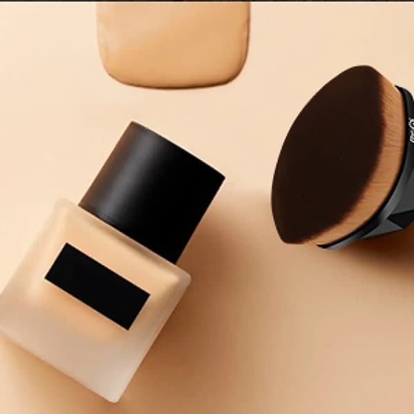 Foundationbørste 1-pakke Kronblad Flad Top Syntetisk Flydende Concealer Blush Creme