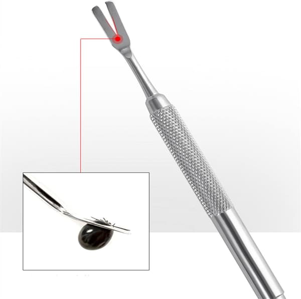 Flåttfjerningsverktøysett i rustfritt stål Tick Remover Tool