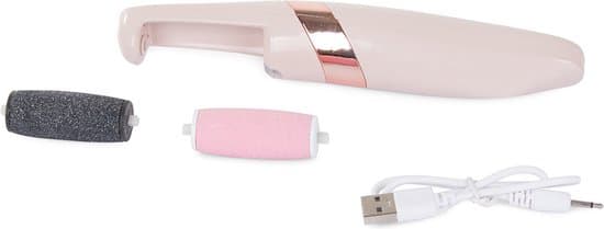 Elektrisk hårdhudsfjerner USB genopladelig med LED-lys