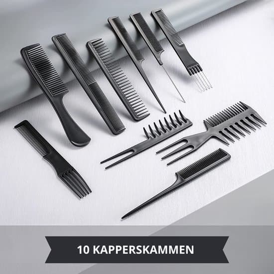 10-paknings kamsett svart bærbart