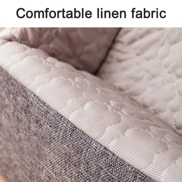 Kjæledyrseng Sofa Sammenleggbar Sklisikker Grå 37x33x30cm Katter Hunder