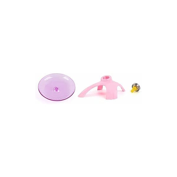 Hamster Tyst Flygande Tefat Hjul Blå 18cm Plast Stativ Tyst Lager Träning 1 St