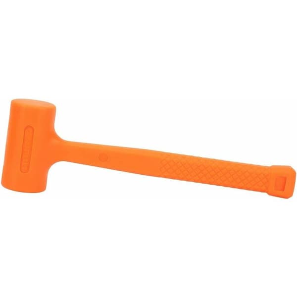 0,5 lb Dødslag Gummihammer Orange Stødabsorberende Montering Ikke-mærkende 1 Stk