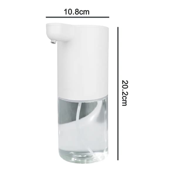 Automatisk skumsåpedispenser 350 ml Berøringsfri USB-lading IPX4 hvit ABS PP