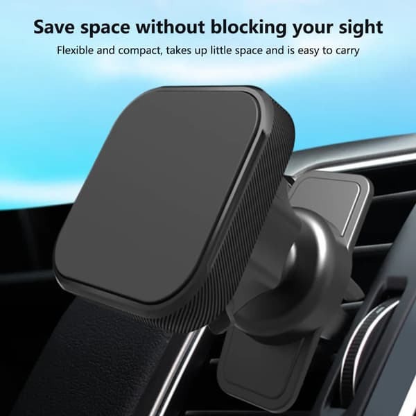 Biludluftning Magnetisk Telefonholder 360 Roterbar Stærk Magnet Universal Luftudluftningsholder