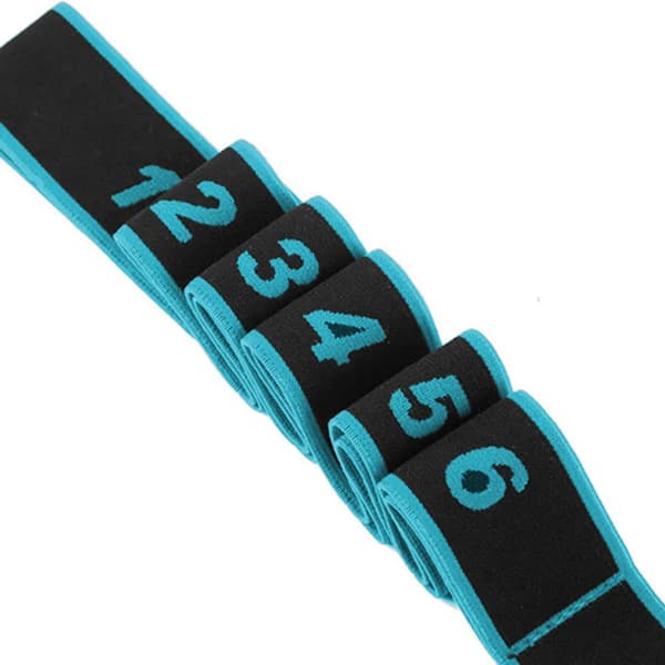 Multi-Loop Stretch Strap Yoga Pilates PT Hjemmetrening Ikke-elastisk bånd ~110cm
