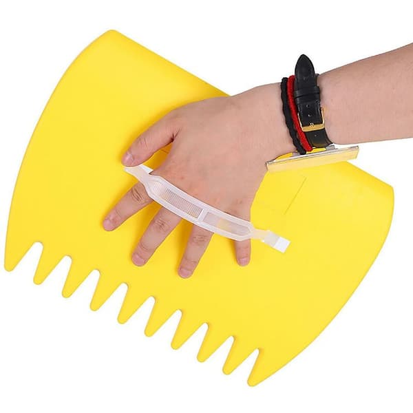 Gul hagebladgriper Par plastbladfanger rake håndverktøy hage 1 stk