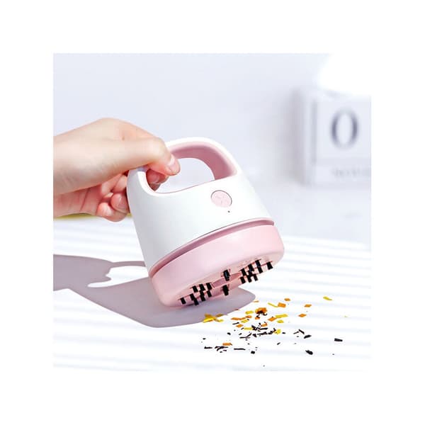 Mini skrivbordsdammsugare vitgrön USB uppladdningsbar 1 st