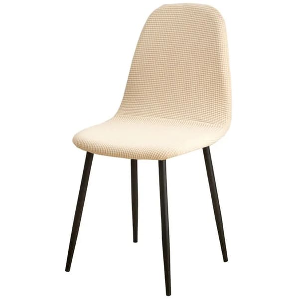 4-pack böjda stretchiga jacquardöverdrag till matsalsstolar