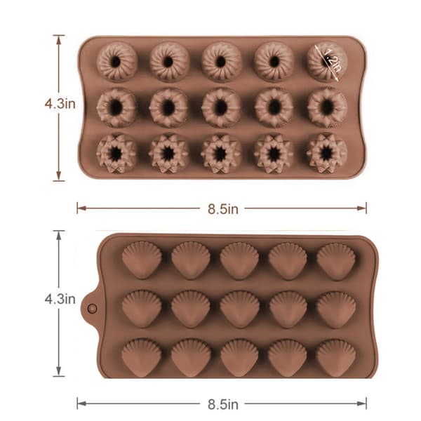 Silikoneform til chokolade, non-stick, genanvendelig, håndlavet