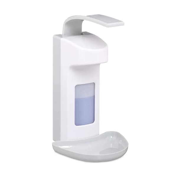 Väggmonterad 500 ml tvåldispenser ABS-pump observationsfönster Hem Offentlig desinfektionsmedelsflaska