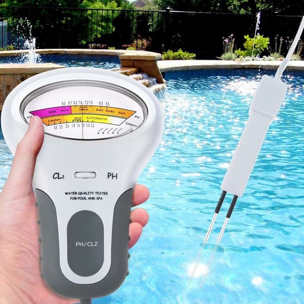 Bärbart vattentestkit pH och klor akvarium pool spa fontän kranvatten 1 set