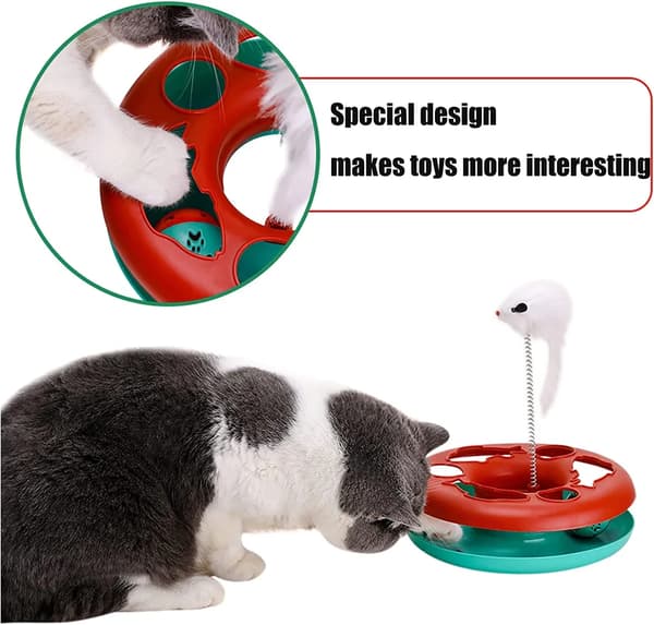 3-i-1 Interaktiv Kattleksak 3-in-1 Interactive Cat