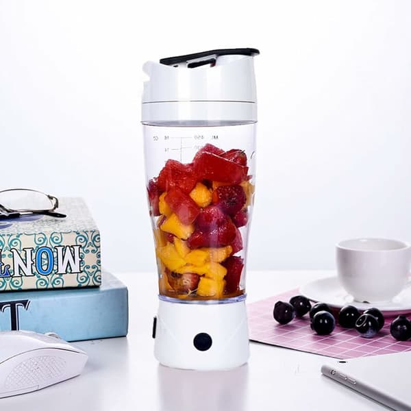 USB Uppladdningsbar Elektrisk Mixerkopp Vit Cirka 450ml 1st