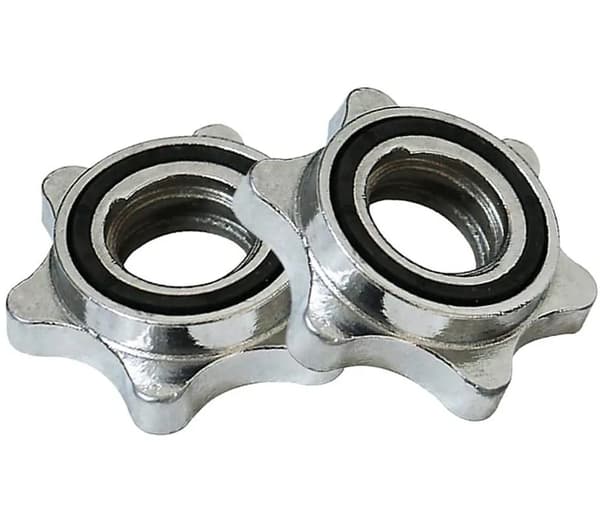 2 Standard Star Låsmuttrar 25 mm för Hantelstänger