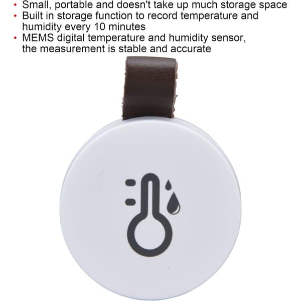Bluetooth Termo-Hygrometer Mini Bärbar APP Kurvmonitor MEMS-sensor för Växthusförvaring