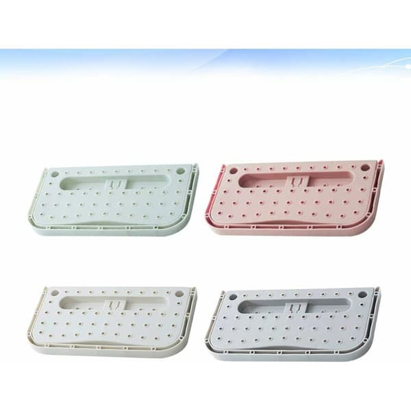 Väggfällbart skoställ 4-pack PP-material