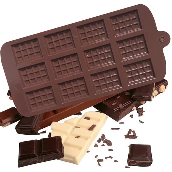 Silikone energibar chokoladeform non-stick 22,5x10,5x0,5cm 1 stk