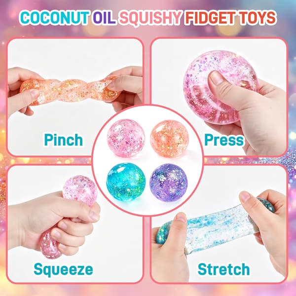 Pink kokosolie langsom rebound klemme trykkugle