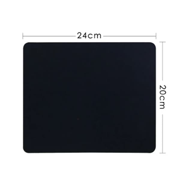 Musematte, sklisikker gummibase, gamingmusematter for datamaskin, bærbar PC, kontor (240 × 200 × 1,2 mm) (2 stk)