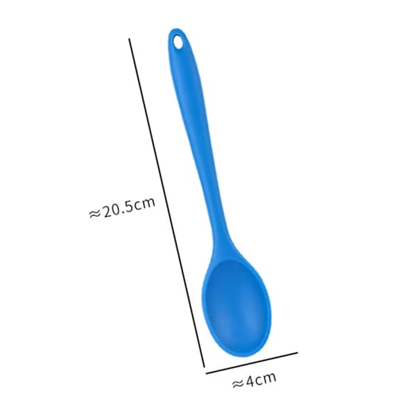 Silikone kogerier 4-pak nonstick varmebestandig blå grå lyseblå orange