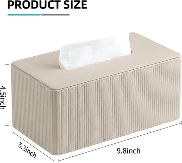 1 kpl nahkainen nenäliinalaatikko Beige 1 stuk -