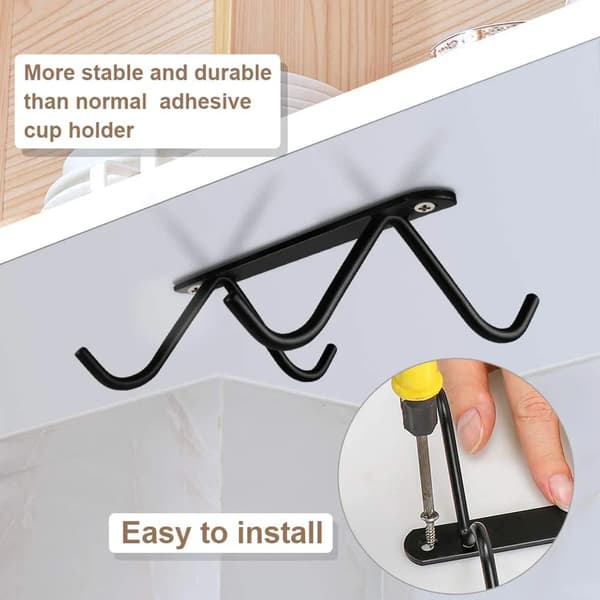 Kaapin alle asennettava mukiteline 2 kpl 2 pcs