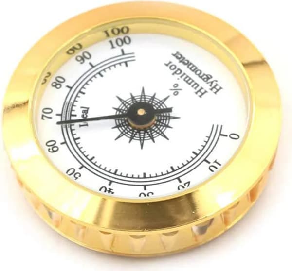 Cigar Hygrometer Analog Cigar Humidor Hygrometer Mekanisk Rund Hygrometer til Cigarskab