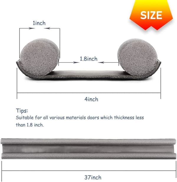 Dørpakning 1 stk. ca. 96 cm lang 1 pcs