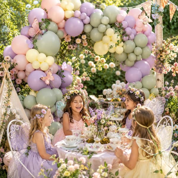 122 delar rosa lila grön ballongbåge kit blomma älva boho bröllopsdekor 122 pcs