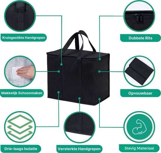 30L Isolert Kjølebag Stor Kapasitet