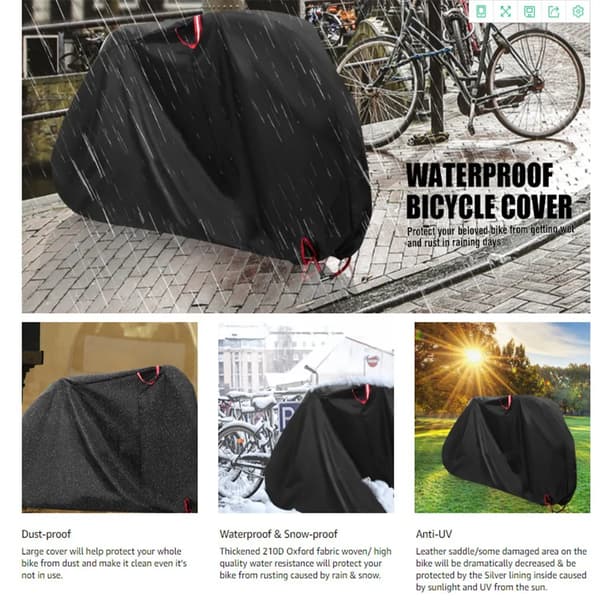 Pyörän aurinkopölysuoja Bike Sun Dust