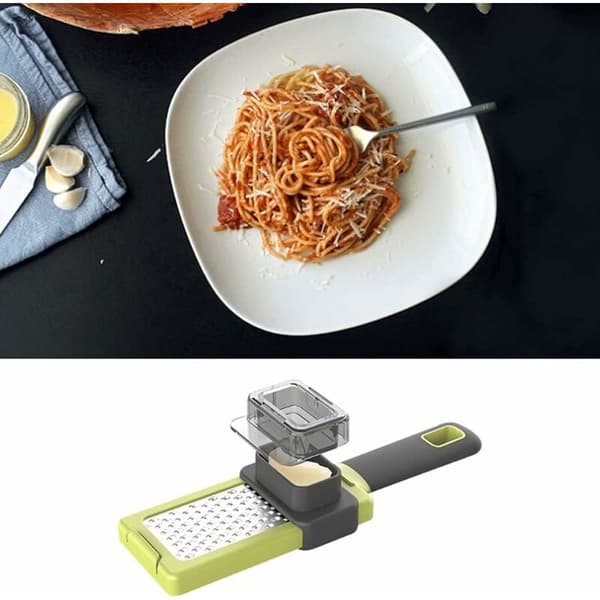 Vitlökspress Grön Cirka 20,5 cm ABS Rostfritt Stål 1 st