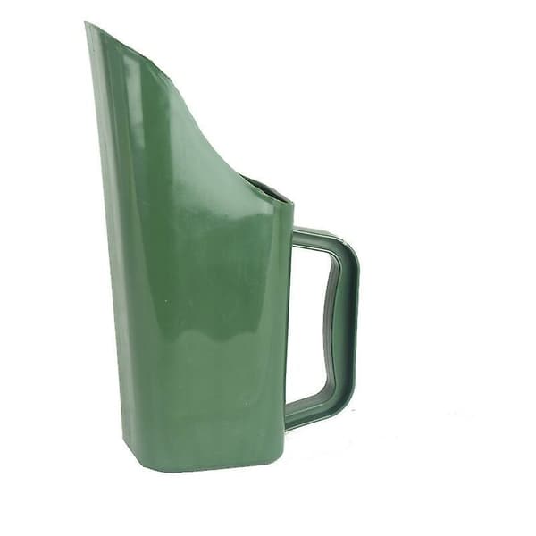 Grön trädgårdsskyffel i plast, multifunktionell hinkspade 22 cm för omplantering, grävning och krukväxter, 1 st