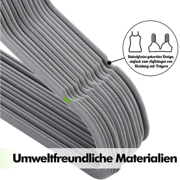 Sammet Barnhängare Vit 20-pack