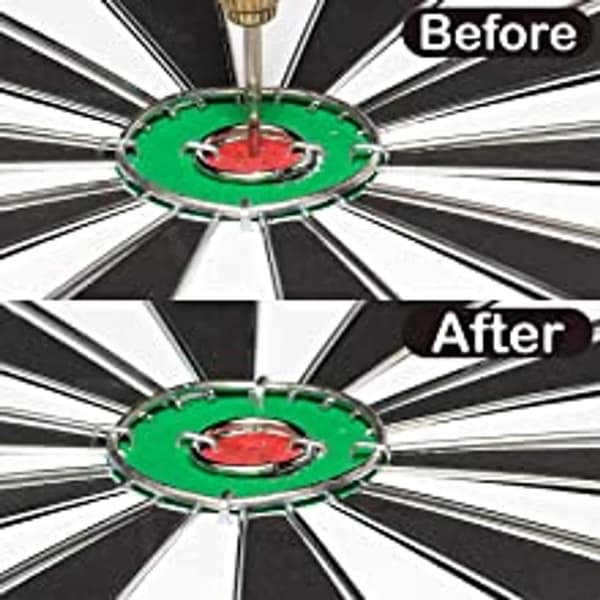 15 tommer flocket dartskive dobbelt ansigt med 6 stålpile hjemmebarspil
