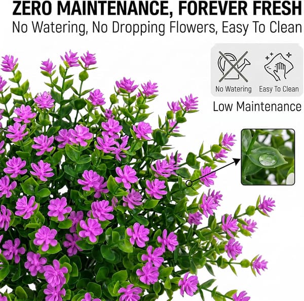 24 Buntar Konstgjorda Kamelia Utomhusblommor Magenta 24 Bundles Artificial