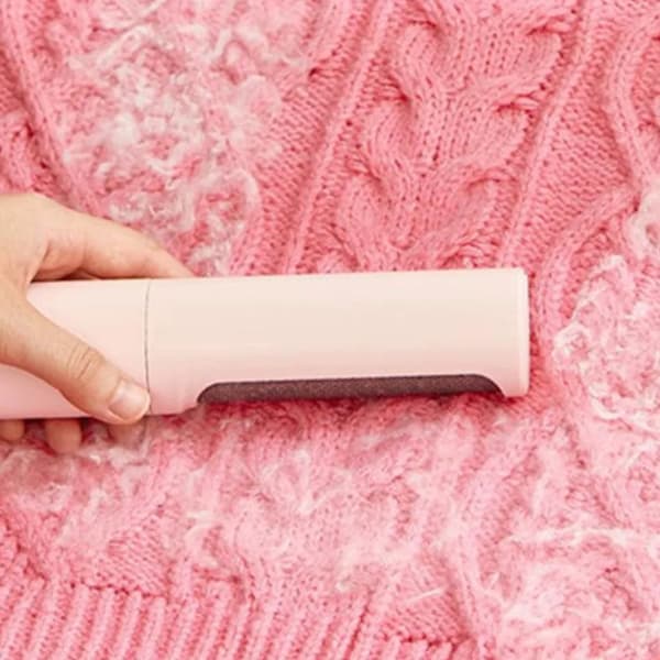 Genanvendelig kæledyrshårfjernerulle Ca. 18,3 cm ABS Pink Sofa Tøj Tæppebørste