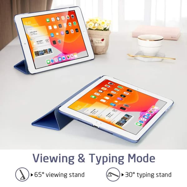 iPad 10,2 tommer etui 7. generation Smart Flip Sleep Wake justerbar stander ultratynd