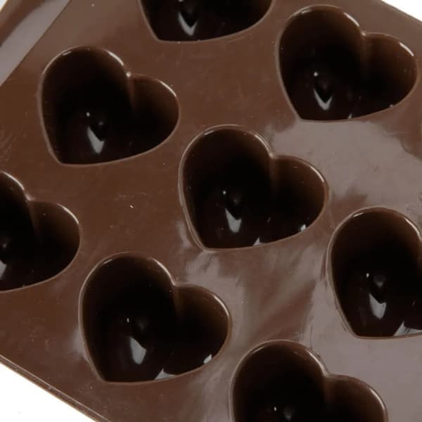 15-hulrum hjerteformet silikoneform til chokolade, vingummi og slik, Valentinsdagsgave
