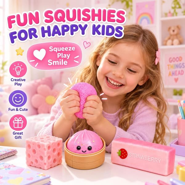 Stressbolde: Effektive redskaber til stresslindring og afslapning 4 Pack Squishy