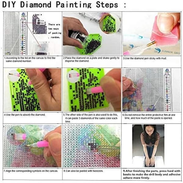 5D Diamantmaleri Sæt 20x20 cm Farverig Kat Fuld Bore DIY til Voksne Børn