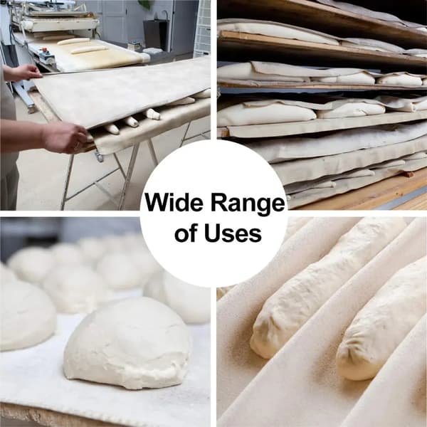 1 x linstoff til brødbaking, deigduk laget av 100 % naturlig lin, brødduk for deigforberedelse og baking (66*88cm)
