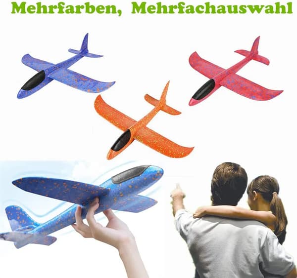 48 cm EPP-skumglidflygplan Barnleksak Dubbelpack Kids Foam Glider